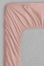 Load image into Gallery viewer, Redtag-Pink-Cotton-Fitted-Sheet-
(Single-Size)-Fitted-Sheets-Home-Bedroom-

