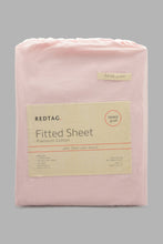 Load image into Gallery viewer, Redtag-Pink-Cotton-Fitted-Sheet-
(Single-Size)-Fitted-Sheets-Home-Bedroom-
