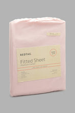 Load image into Gallery viewer, Redtag-Pink-Cotton-Fitted-Sheet-
(Single-Size)-Fitted-Sheets-Home-Bedroom-
