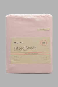 Redtag-Pink-Cotton-Fitted-Sheet-
(King-Size)-Fitted-Sheets-Home-Bedroom-