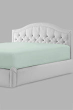 Load image into Gallery viewer, Redtag-Teal-Cotton-Fitted-Sheet-(Super-King-Size)-Fitted-Sheets-Home-Bedroom-

