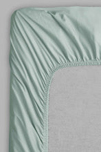 Load image into Gallery viewer, Redtag-Teal-Cotton-Fitted-Sheet-(Super-King-Size)-Fitted-Sheets-Home-Bedroom-
