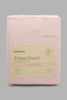 Redtag-Pink-Cotton-Fitted-Sheet-(Super-King-Size)-Fitted-Sheets-Home-Bedroom-