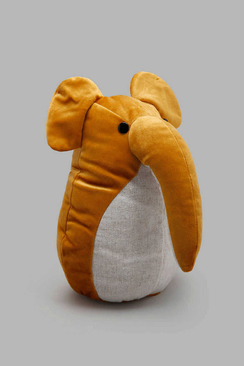 Redtag-Mustard-Elephant-Door-Stopper-Colour:Mustard,-Filter:Home-Bedroom,-HMW-BED-Door-Stopper,-New-In,-New-In-HMW-BED,-Non-Sale,-Section:Homewares,-W21B-Home-Bedroom-0