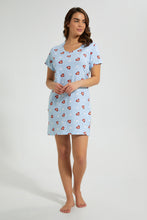 تنزيل الصورة على معرض الصور، Redtag-Printed-Nightshirt-(2-Pack)-Nightshirts-Women's-
