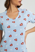 تنزيل الصورة على معرض الصور، Redtag-Printed-Nightshirt-(2-Pack)-Nightshirts-Women's-
