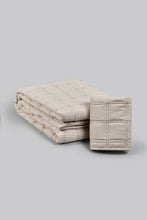 Load image into Gallery viewer, Beige Quilted Bedspread Set (Single Size)
