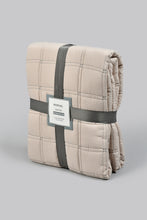 Load image into Gallery viewer, Beige Quilted Bedspread Set (Single Size)
