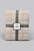 Beige Quilted Bedspread Set (Single Size)