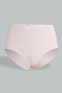 Redtag-Assorted-Print/Plain-Mama-Briefs-(5-Pack)-365,-Colour:Assorted,-Filter:Women's-Clothing,-New-In,-New-In-Women,-Non-Sale,-Section:Women,-Women-Briefs-Women's-