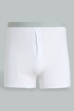 تنزيل الصورة على معرض الصور، Redtag-White-Loose-Fit-Boxers-2-Pack-Briefs-Men&#39;s-
