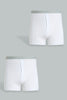 Redtag-White-Loose-Fit-Boxers-2-Pack-Briefs-Men's-