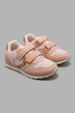 Load image into Gallery viewer, Redtag-Pale-Pink-Velcro-Strap-Sneakers-Sneakers-Girls-3 to 5 Years
