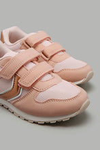 Load image into Gallery viewer, Redtag-Pale-Pink-Velcro-Strap-Sneakers-Sneakers-Girls-3 to 5 Years
