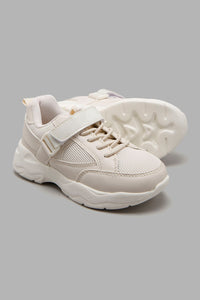 Redtag-Ivory-Chunky-Sneakers-Sneakers-Girls-3 to 5 Years