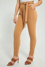 تنزيل الصورة على معرض الصور، Redtag-Sand-Tailored-Pant-With-Belt-Hanging-Trim-Trousers-Women&#39;s-0
