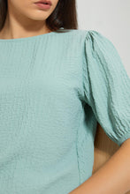 تنزيل الصورة على معرض الصور، Redtag-Mint-Textured-Blouse-Tops-Women&#39;s-0
