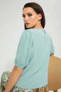 Redtag-Mint-Textured-Blouse-Tops-Women's-0