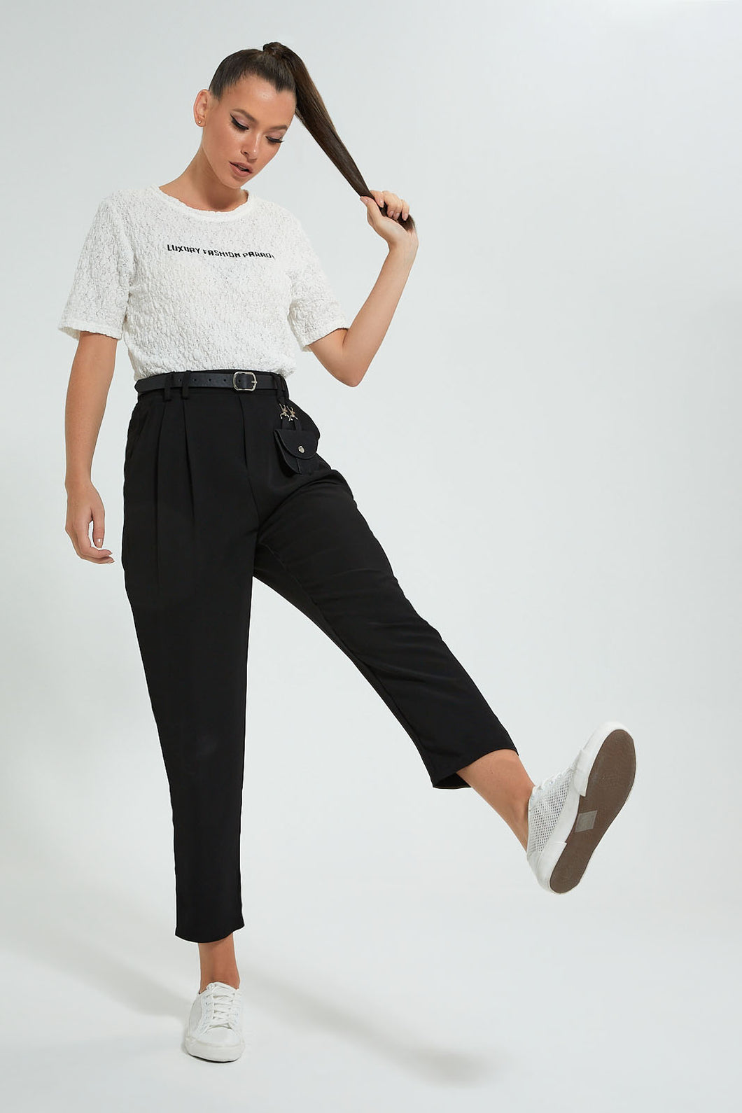 Redtag-Black-Pant-With-Belt-Bag-Celebrity-Trousers,-Colour:Black,-Filter:Women's-Clothing,-New-In,-New-In-LDC,-Non-Sale,-S22B,-Section:Women-Women's-