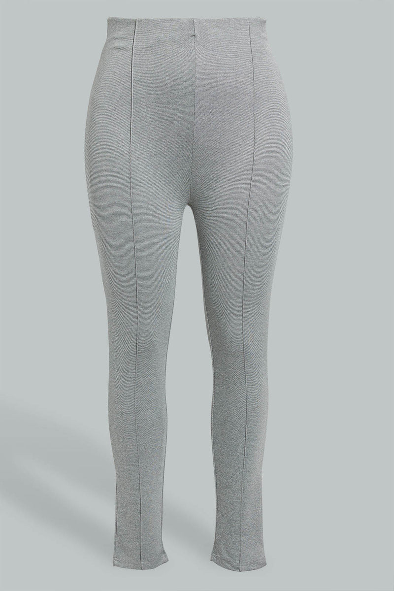 Redtag-Grey-Pintuck-Legging-Leggings-Women's-