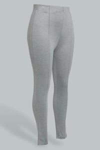 Redtag-Grey-Pintuck-Legging-Leggings-Women's-