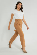 تنزيل الصورة على معرض الصور، Redtag-Sand-Wide-Leg-Trouser-Trousers-Women&#39;s-0
