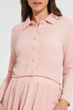 Load image into Gallery viewer, Redtag-Pink-Textured-Button-Down-Blouse-Celebrity-Tops,-Colour:Pink,-Filter:Women&#39;s-Clothing,-New-In,-New-In-LDC,-Non-Sale,-S22B,-Section:Women-Women&#39;s-
