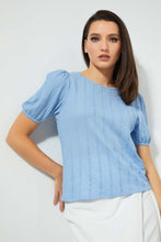 Load image into Gallery viewer, Redtag-Blue-Textured-Top-Tops-Women&#39;s-0
