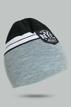 Load image into Gallery viewer, Redtag-Grey-And-Black-Knitted-Cap-Beanies-Men&#39;s-
