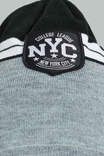 Load image into Gallery viewer, Redtag-Grey-And-Black-Knitted-Cap-Beanies-Men&#39;s-
