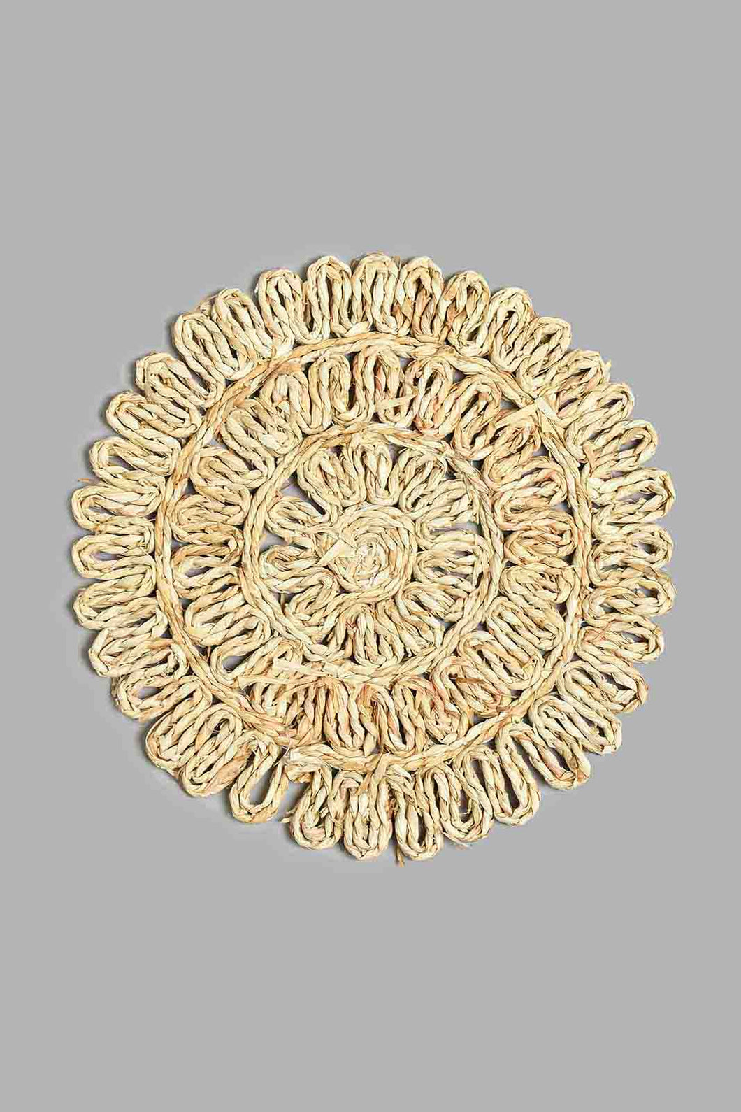 Redtag-Brown-Round-Placemat-Placemats-Home-Dining-