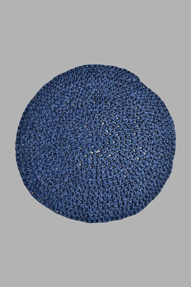 Redtag-Blue-Round-Placemat-Placemats-Home-Dining-