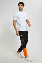 تنزيل الصورة على معرض الصور، Redtag-Black-Cargo-Jogger-Joggers-Men&#39;s-
