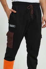 تنزيل الصورة على معرض الصور، Redtag-Black-Cargo-Jogger-Joggers-Men&#39;s-
