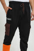 Redtag-Black-Cargo-Jogger-Joggers-Men's-