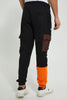 Redtag-Black-Cargo-Jogger-Joggers-Men's-