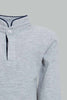 Redtag-Grey-Mandarin-Collared-Long-Sleeve-Pique-Polo-Colour:Grey,-Filter:Infant-Boys-(3-to-24-Mths),-Infant-Boys-T-Shirts,-New-In,-New-In-INB,-Non-Sale,-Section:Kidswear,-W21B-Infant-Boys-3 to 24 Months