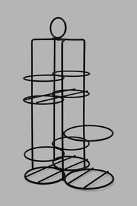 Redtag-Clear-Glass-Drink-Set-With-Metal-Stand-(6-Piece)-Glass-Sets-Home-Dining-