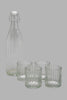 Redtag-Clear-Glass-Drink-Set-With-Metal-Stand-(6-Piece)-Glass-Sets-Home-Dining-