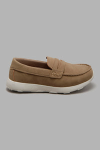 Redtag-Taupe-Peny-Loafer-Loafers-Senior-Boys-5 to 14 Years