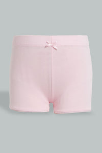 Redtag-Pink-2Pc-Pack-Solid-Boxer-Shorts-365,-Colour:Pink,-Filter:Girls-(2-to-8-Yrs),-Girls-Briefs,-New-In,-New-In-GIR,-Non-Sale,-Section:Kidswear-Girls-2 to 8 Years