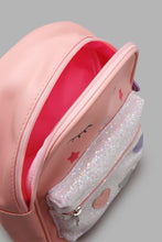 Load image into Gallery viewer, Redtag-Pink-Embellished-Backpack-Backpacks-Girls-
