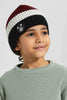 Multicolour Knitted Embellished Beanie