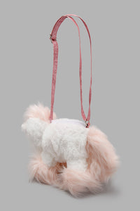 Redtag-White-Character-Faux-Fur-Cross-Body-Colour:White,-Deals:20%OFF,-Filter:Girls-Accessories,-GIR-Handbags,-New-In,-New-In-GIR-ACC,-Non-Sale,-W21B-Girls-INFANT