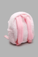 Load image into Gallery viewer, Redtag-Pink-Character-Faux-Fur-Backpack-Backpacks-Girls-
