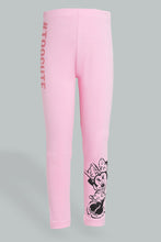 Load image into Gallery viewer, Redtag-Pink-Minnie-Legging-Character,-Colour:Pink,-Filter:Girls-(2-to-8-Yrs),-Girls-Leggings,-New-In,-New-In-GIR,-Non-Sale,-Section:Kidswear,-TBL,-W21B-Girls-2 to 8 Years
