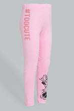 Load image into Gallery viewer, Redtag-Pink-Minnie-Legging-Character,-Colour:Pink,-Filter:Girls-(2-to-8-Yrs),-Girls-Leggings,-New-In,-New-In-GIR,-Non-Sale,-Section:Kidswear,-TBL,-W21B-Girls-2 to 8 Years
