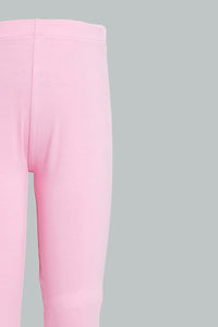 Redtag-Pink-Minnie-Legging-Character,-Colour:Pink,-Filter:Girls-(2-to-8-Yrs),-Girls-Leggings,-New-In,-New-In-GIR,-Non-Sale,-Section:Kidswear,-TBL,-W21B-Girls-2 to 8 Years