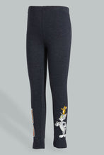 تنزيل الصورة على معرض الصور، Redtag-Black-Tom-And-Jerry-Legging-Leggings-Girls-2 to 8 Years
