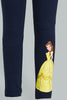 Redtag-Navy-Princess-Legging-Leggings-Girls-2 to 8 Years